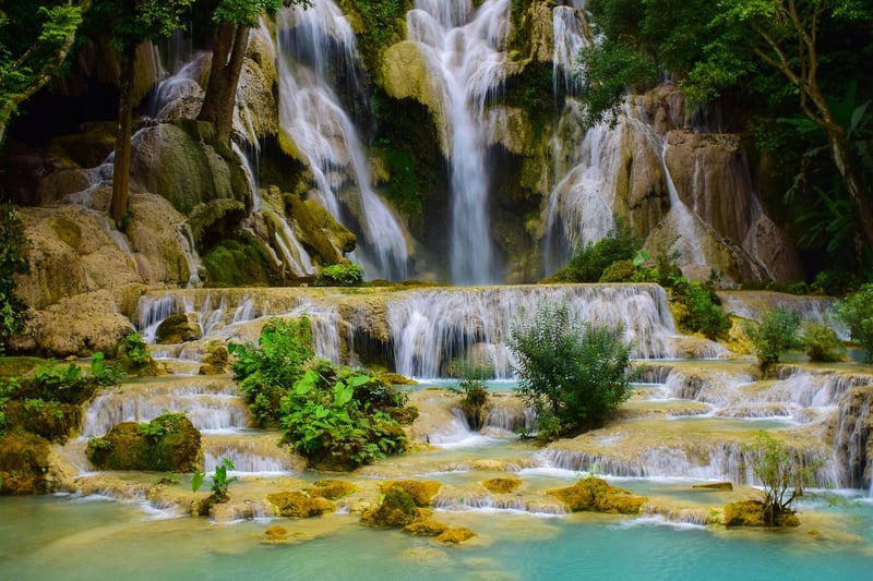 Garden waterfall